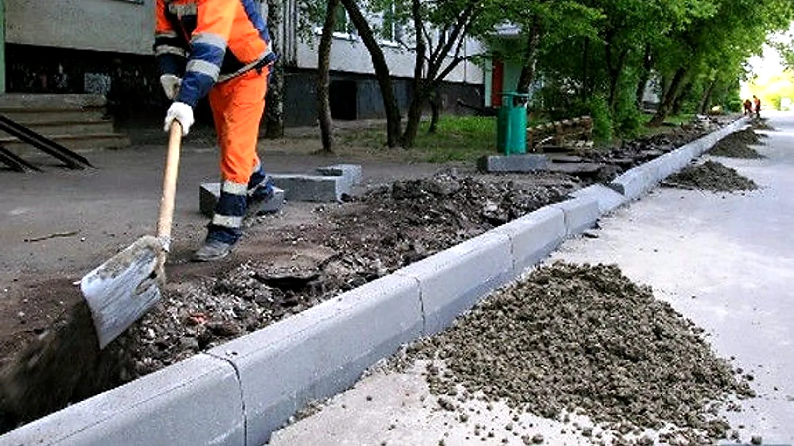 Бордюры — фото работ Сах-Строй-Маркет, Южно-Сахалинск и Сахалинская область