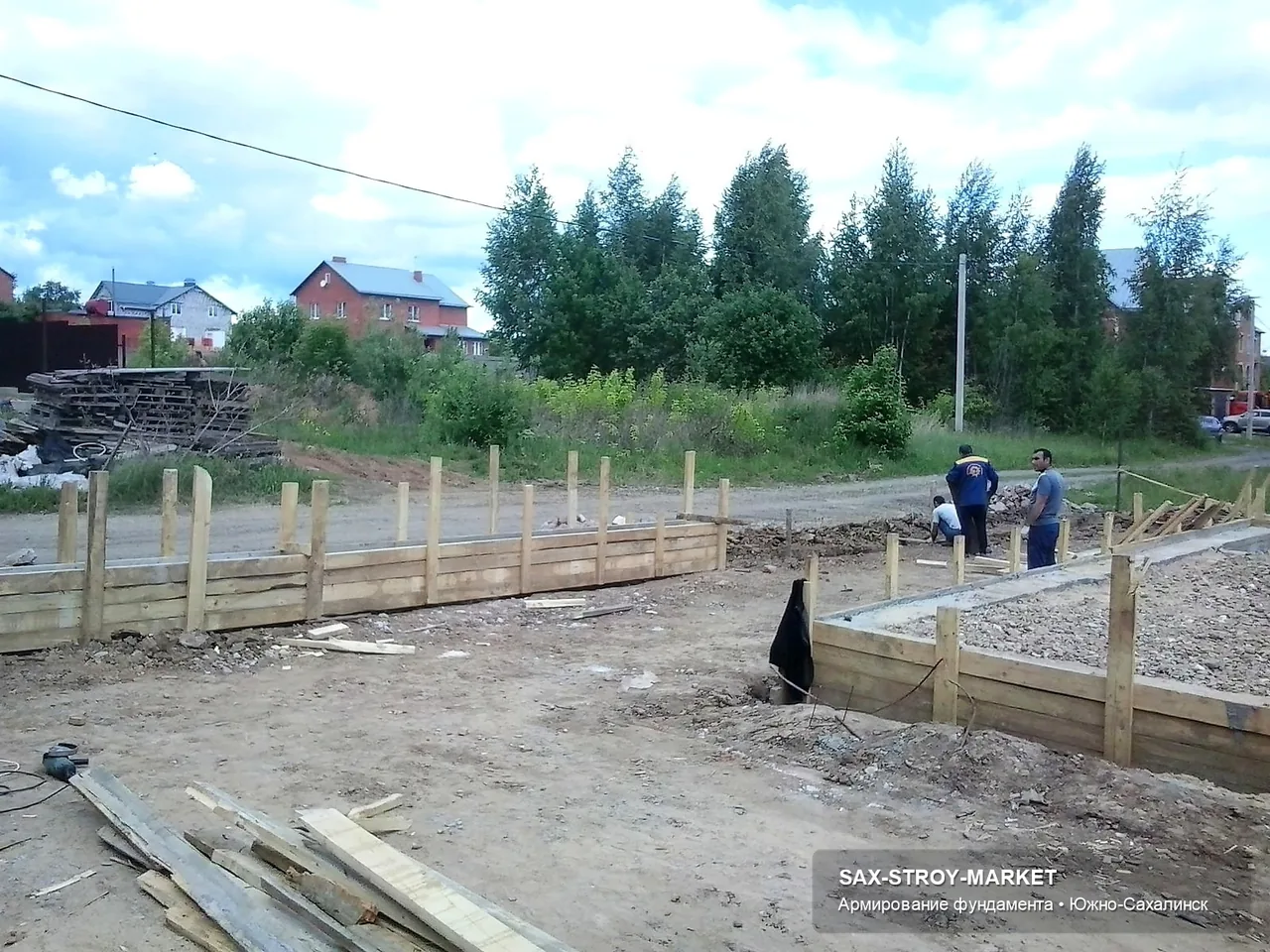Устройство фундамента: основание под дом, бетонные работы на объекте — Южно-Сахалинск, Сах-Строй-Маркет