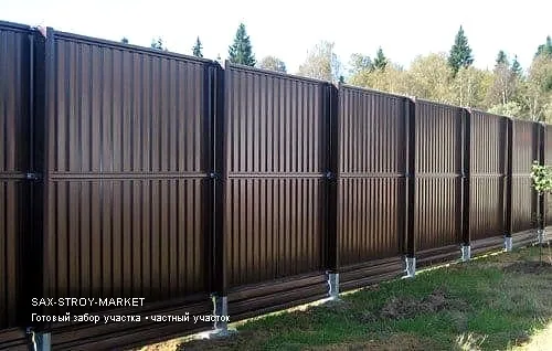 Установка забора: ограждение участка, линия забора по границе — Южно-Сахалинск, Сах-Строй-Маркет