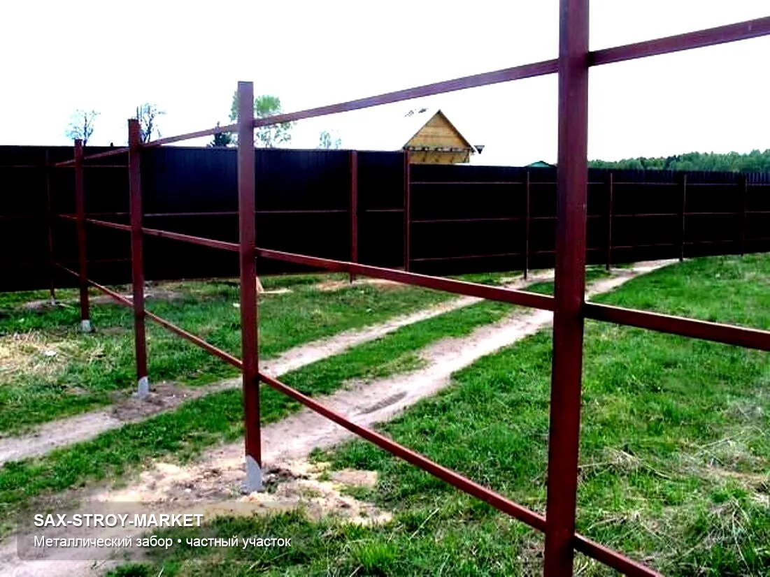 Установка забора: ограждение участка, линия забора по границе — Южно-Сахалинск, Сах-Строй-Маркет